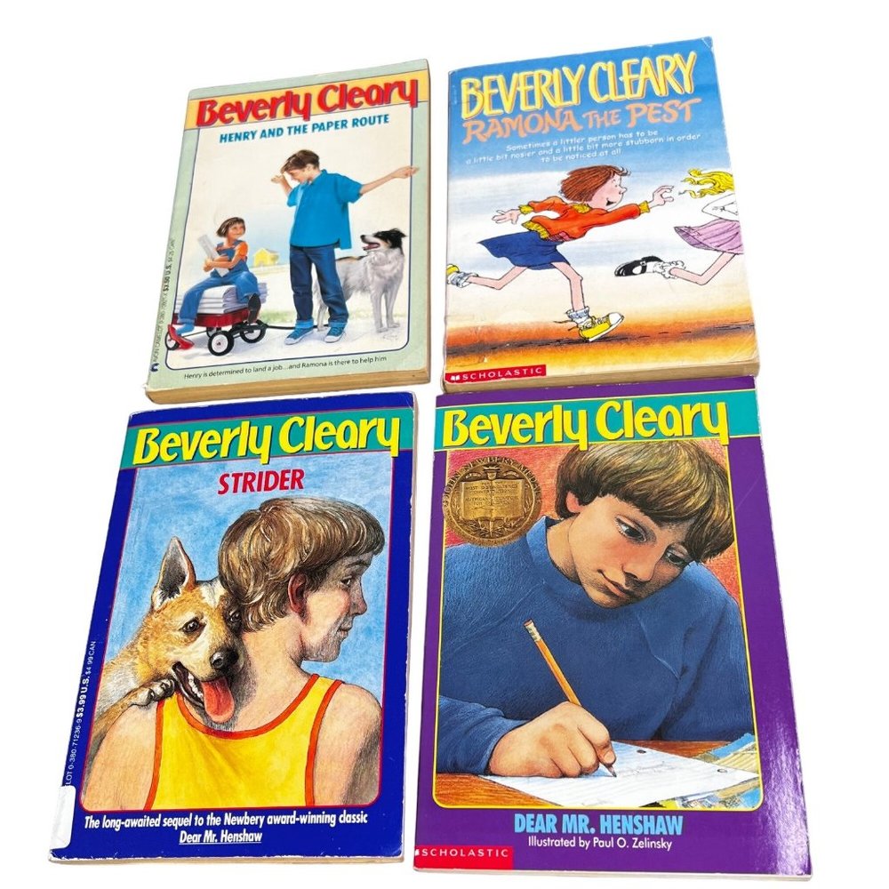 Beverly Cleary Book Lot 4 Strider Mr Henshaw Ramona Pest Henry Paper Route PB